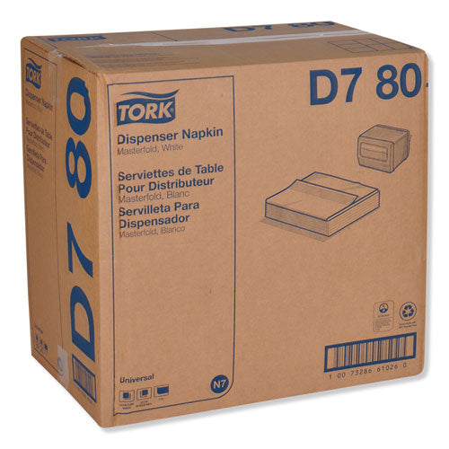 Tork® wholesale. TORK Universal Masterfold Dispenser Napkins, 1-ply, 13" X 12", White, 6000-carton. HSD Wholesale: Janitorial Supplies, Breakroom Supplies, Office Supplies.