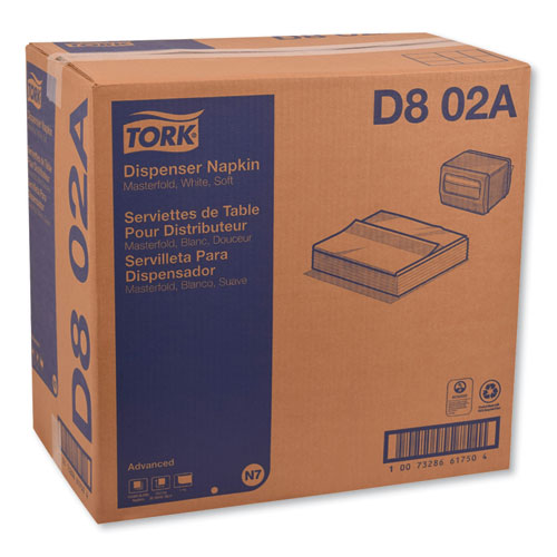 Tork® wholesale. TORK Advanced Masterfold Dispenser Napkins, 1-ply,12" X 17", White, 6000-carton. HSD Wholesale: Janitorial Supplies, Breakroom Supplies, Office Supplies.