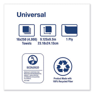 Tork® wholesale. TORK Universal Multifold Hand Towel, 9.13 X 9.5, Natural, 250-pack,16 Packs-carton. HSD Wholesale: Janitorial Supplies, Breakroom Supplies, Office Supplies.