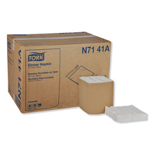 Load image into Gallery viewer, Tork® wholesale. TORK Universal Dinner Napkins, 1-ply, 17&quot; X 17&quot;, 1-4 Fold, White, 4008-carton. HSD Wholesale: Janitorial Supplies, Breakroom Supplies, Office Supplies.