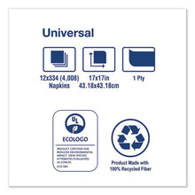 Load image into Gallery viewer, Tork® wholesale. TORK Universal Dinner Napkins, 1-ply, 17&quot; X 17&quot;, 1-4 Fold, White, 4008-carton. HSD Wholesale: Janitorial Supplies, Breakroom Supplies, Office Supplies.