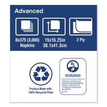 Load image into Gallery viewer, Tork® wholesale. TORK Advanced Dinner Napkins, 2-ply, 15&quot; X 16.25&quot;, White, 375-pack, 8 Packs-carton. HSD Wholesale: Janitorial Supplies, Breakroom Supplies, Office Supplies.