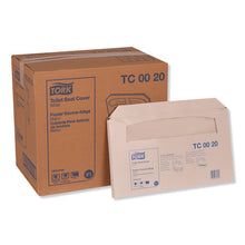 Load image into Gallery viewer, Tork® wholesale. TORK Toilet Seat Cover, Half-fold, 14.5 X 17, White, 250-pack, 20 Packs-carton. HSD Wholesale: Janitorial Supplies, Breakroom Supplies, Office Supplies.