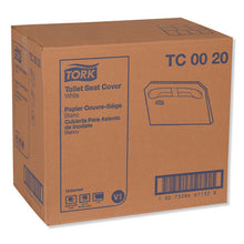 Load image into Gallery viewer, Tork® wholesale. TORK Toilet Seat Cover, Half-fold, 14.5 X 17, White, 250-pack, 20 Packs-carton. HSD Wholesale: Janitorial Supplies, Breakroom Supplies, Office Supplies.
