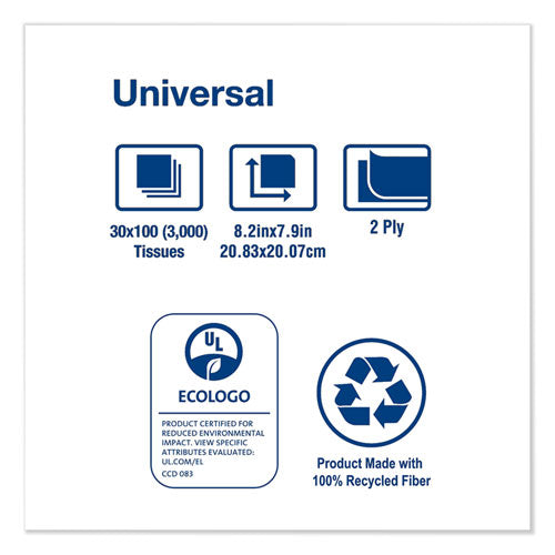 Tork® wholesale. TORK Universal Facial Tissue, 2-ply, White, 100 Sheets-box, 30 Boxes-carton. HSD Wholesale: Janitorial Supplies, Breakroom Supplies, Office Supplies.