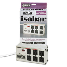 Load image into Gallery viewer, Tripp Lite wholesale. Isobar Surge Protector, 6 Outlets, 6 Ft Cord, 3330 Joules, Metal Housing. HSD Wholesale: Janitorial Supplies, Breakroom Supplies, Office Supplies.