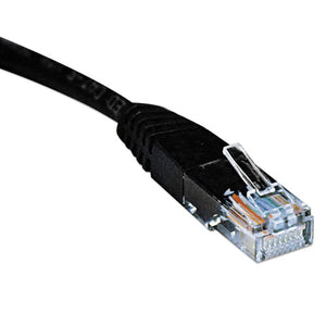 Tripp Lite wholesale. Cat5e 350mhz Molded Patch Cable, Rj45 (m-m), 7 Ft., Black. HSD Wholesale: Janitorial Supplies, Breakroom Supplies, Office Supplies.