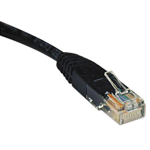 Tripp Lite wholesale. Cat5e 350mhz Molded Patch Cable, Rj45 (m-m), 10 Ft., Black. HSD Wholesale: Janitorial Supplies, Breakroom Supplies, Office Supplies.