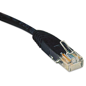 Tripp Lite wholesale. Cat5e 350mhz Molded Patch Cable, Rj45 (m-m), 25 Ft., Black. HSD Wholesale: Janitorial Supplies, Breakroom Supplies, Office Supplies.