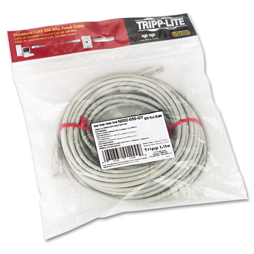 Tripp Lite wholesale. Cat5e 350mhz Molded Patch Cable, Rj45 (m-m), 50 Ft., Gray. HSD Wholesale: Janitorial Supplies, Breakroom Supplies, Office Supplies.