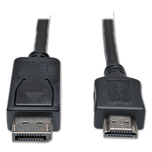 Tripp Lite wholesale. Displayport To Hdmi Cable Adapter (m-m), 6 Ft., Black. HSD Wholesale: Janitorial Supplies, Breakroom Supplies, Office Supplies.