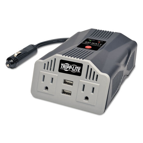 Tripp Lite wholesale. Powerverter Ultra-compact Car Inverter, 400w, 2 Ac-2 Usb, 3.1a. HSD Wholesale: Janitorial Supplies, Breakroom Supplies, Office Supplies.