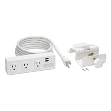 Load image into Gallery viewer, Tripp Lite wholesale. Three-outlet Surge Protector With Two Usb Ports, 10 Ft Cord, 510 Joules, White. HSD Wholesale: Janitorial Supplies, Breakroom Supplies, Office Supplies.