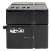 Load image into Gallery viewer, Tripp Lite wholesale. Three-outlet Power Cube Surge Protector With Six Usb-a Ports, 6 Ft Cord, 540 Joules, Black. HSD Wholesale: Janitorial Supplies, Breakroom Supplies, Office Supplies.