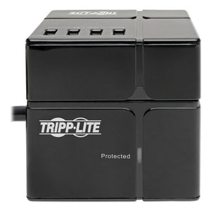 Tripp Lite wholesale. Three-outlet Power Cube Surge Protector With Six Usb-a Ports, 6 Ft Cord, 540 Joules, Black. HSD Wholesale: Janitorial Supplies, Breakroom Supplies, Office Supplies.