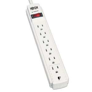 Tripp Lite wholesale. Protect It! Surge Protector, 6 Outlets, 4 Ft Cord, 790 Joules, Light Gray. HSD Wholesale: Janitorial Supplies, Breakroom Supplies, Office Supplies.