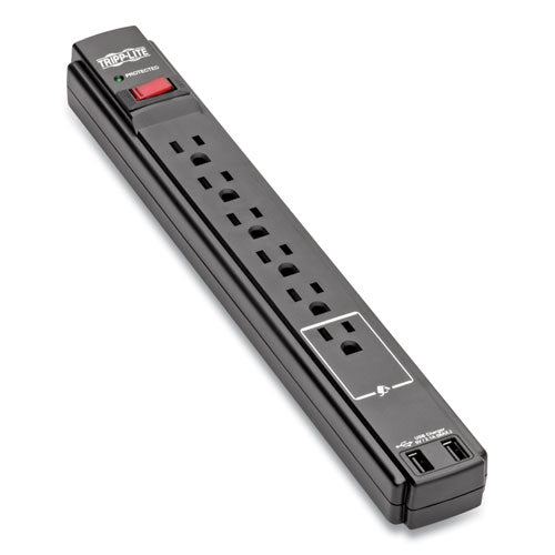 Tripp Lite wholesale. Protect It! Surge Protector, 6 Outlets, 6 Ft Cord, 990 Joules, Black. HSD Wholesale: Janitorial Supplies, Breakroom Supplies, Office Supplies.