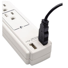 Load image into Gallery viewer, Tripp Lite wholesale. Protect It! Surge Protector, 6 Outlets-2 Usb, 6 Ft Cord, 990 Joules, Gray. HSD Wholesale: Janitorial Supplies, Breakroom Supplies, Office Supplies.