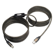 Tripp Lite wholesale. Usb 2.0 Active Repeater Cable, A To B (m-m), 25 Ft., Black. HSD Wholesale: Janitorial Supplies, Breakroom Supplies, Office Supplies.