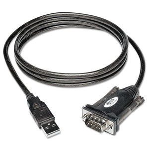 Tripp Lite wholesale. Usb-a To Serial Adapter Cable, Db9 (m-m), 5 Ft., Black. HSD Wholesale: Janitorial Supplies, Breakroom Supplies, Office Supplies.