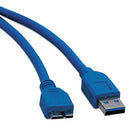 Tripp Lite wholesale. Usb 3.0 Superspeed Device Cable (a To Micro-b M-m), 3 Ft., Blue. HSD Wholesale: Janitorial Supplies, Breakroom Supplies, Office Supplies.