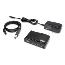 Load image into Gallery viewer, Tripp Lite wholesale. Usb 3.0 Superspeed Hub, 4 Ports, Black. HSD Wholesale: Janitorial Supplies, Breakroom Supplies, Office Supplies.