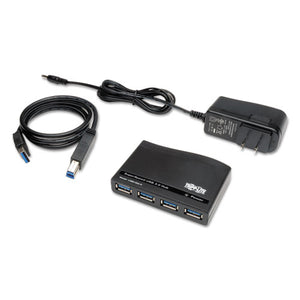 Tripp Lite wholesale. Usb 3.0 Superspeed Hub, 4 Ports, Black. HSD Wholesale: Janitorial Supplies, Breakroom Supplies, Office Supplies.