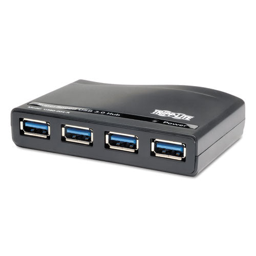 Tripp Lite wholesale. Usb 3.0 Superspeed Hub, 4 Ports, Black. HSD Wholesale: Janitorial Supplies, Breakroom Supplies, Office Supplies.