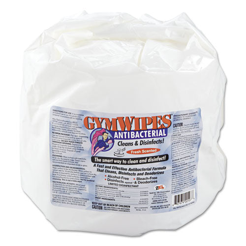 2XL wholesale. Antibacterial Gym Wipes Refill, 6 X 8, 700 Wipes-pack, 4 Packs-carton. HSD Wholesale: Janitorial Supplies, Breakroom Supplies, Office Supplies.
