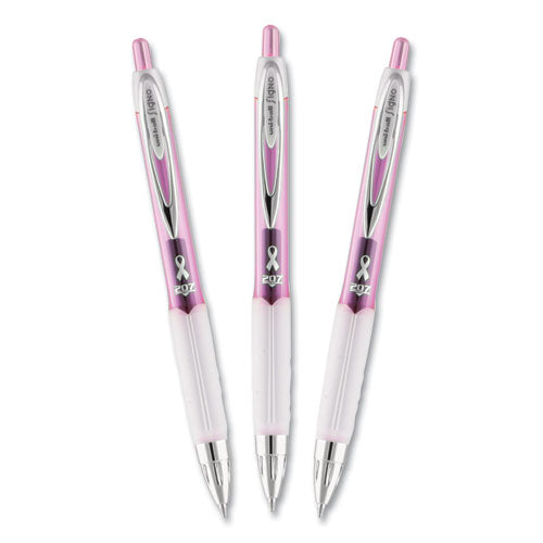 uni-ball® wholesale. UNIBALL Signo 207 Retractable Gel Pen, Medium 0.7 Mm, Black Ink, Pink Barrel, 2-pack. HSD Wholesale: Janitorial Supplies, Breakroom Supplies, Office Supplies.