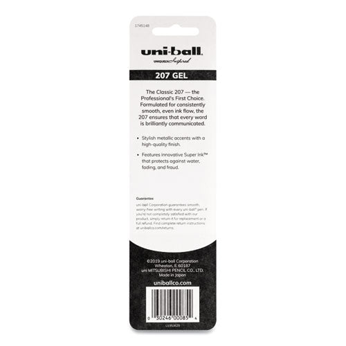 uni-ball® wholesale. UNIBALL Signo 207 Retractable Gel Pen, Medium 0.7 Mm, Black Ink, Pink Barrel, 2-pack. HSD Wholesale: Janitorial Supplies, Breakroom Supplies, Office Supplies.