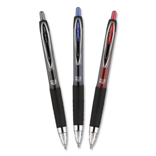 uni-ball® wholesale. UNIBALL Signo 207 Retractable Gel Pen, 1 Mm, Black Ink, Translucent Black Barrel, Dozen. HSD Wholesale: Janitorial Supplies, Breakroom Supplies, Office Supplies.