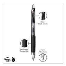 Load image into Gallery viewer, uni-ball® wholesale. UNIBALL 207 Signo Gel Ultra Micro Retractable Gel Pen, 0.38mm, Black Ink, Smoke Barrel. HSD Wholesale: Janitorial Supplies, Breakroom Supplies, Office Supplies.