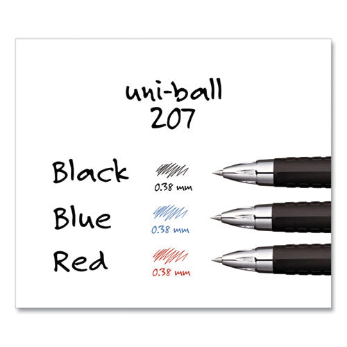 uni-ball® wholesale. UNIBALL 207 Signo Gel Ultra Micro Retractable Gel Pen, 0.38mm, Blue Ink, Smoke Barrel. HSD Wholesale: Janitorial Supplies, Breakroom Supplies, Office Supplies.
