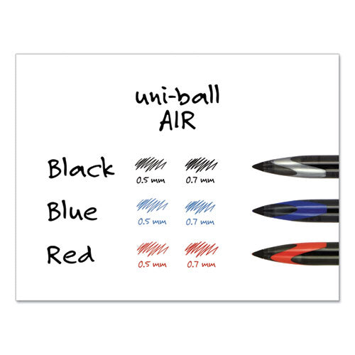uni-ball® wholesale. UNIBALL Air Porous Rollerball Pen, Medium 0.7 Mm, Black Ink-barrel, Dozen. HSD Wholesale: Janitorial Supplies, Breakroom Supplies, Office Supplies.