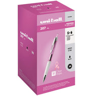 uni-ball® wholesale. UNIBALL 207 Retractable Gel Pen Office Pack, 0.7 Mm, Black Ink, Pink Barrel, 36-pack. HSD Wholesale: Janitorial Supplies, Breakroom Supplies, Office Supplies.