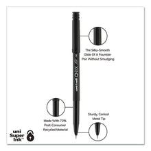 Load image into Gallery viewer, uni-ball® wholesale. UNIBALL Onyx Stick Roller Ball Pen, Fine 0.7 Mm, Black Ink, Black Matte Barrel, 72-pack. HSD Wholesale: Janitorial Supplies, Breakroom Supplies, Office Supplies.