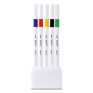 uni-ball® wholesale. UNIBALL Emott Porous Point Pens, Fine 0.4 Mm, Assorted Ink, White Barrel, 5-set. HSD Wholesale: Janitorial Supplies, Breakroom Supplies, Office Supplies.