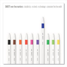 Load image into Gallery viewer, uni-ball® wholesale. UNIBALL Emott Ever Fine Porous Point Pens, Fine 0.4 Mm, Assorted Ink, White Barrel, 40-set. HSD Wholesale: Janitorial Supplies, Breakroom Supplies, Office Supplies.