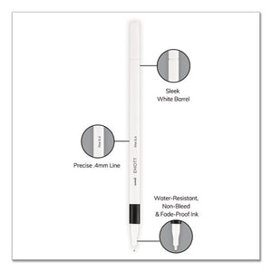 uni-ball® wholesale. UNIBALL Emott Ever Fine Porous Point Pens, Fine 0.4 Mm, Assorted Ink, White Barrel, 40-set. HSD Wholesale: Janitorial Supplies, Breakroom Supplies, Office Supplies.