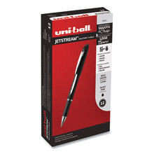 Load image into Gallery viewer, uni-ball® wholesale. UNIBALL Jetstream Stick Ballpoint Pen, Bold 1 Mm, Black Ink, Black Barrel. HSD Wholesale: Janitorial Supplies, Breakroom Supplies, Office Supplies.