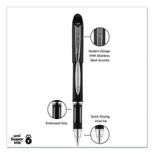 Load image into Gallery viewer, uni-ball® wholesale. UNIBALL Jetstream Stick Ballpoint Pen, Bold 1 Mm, Black Ink, Black Barrel. HSD Wholesale: Janitorial Supplies, Breakroom Supplies, Office Supplies.