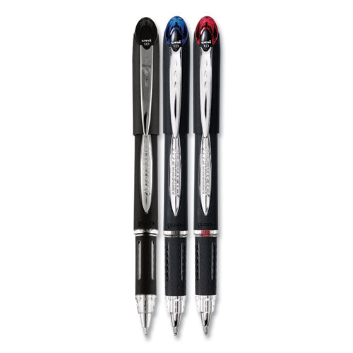 uni-ball® wholesale. UNIBALL Jetstream Stick Ballpoint Pen, Bold 1 Mm, Blue Ink, Black Barrel. HSD Wholesale: Janitorial Supplies, Breakroom Supplies, Office Supplies.