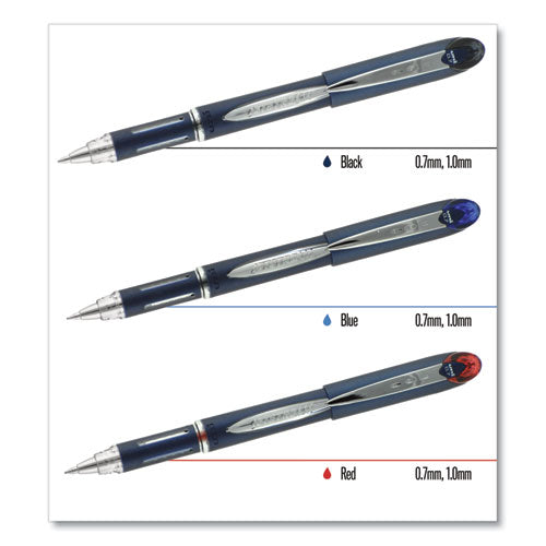 uni-ball® wholesale. UNIBALL Jetstream Stick Ballpoint Pen, Bold 1 Mm, Blue Ink, Black Barrel. HSD Wholesale: Janitorial Supplies, Breakroom Supplies, Office Supplies.