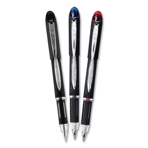 uni-ball® wholesale. UNIBALL Jetstream Stick Ballpoint Pen, Bold 1 Mm, Blue Ink, Black Barrel. HSD Wholesale: Janitorial Supplies, Breakroom Supplies, Office Supplies.