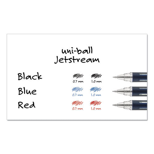 uni-ball® wholesale. UNIBALL Jetstream Stick Ballpoint Pen, Bold 1 Mm, Blue Ink, Black Barrel. HSD Wholesale: Janitorial Supplies, Breakroom Supplies, Office Supplies.