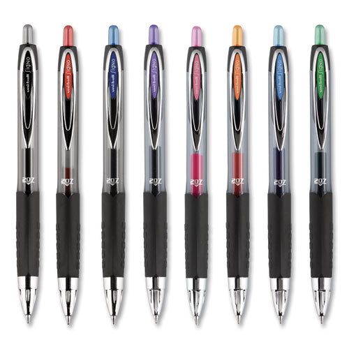 uni-ball® wholesale. UNIBALL Signo 207 Retractable Gel Pen, 0.7 Mm, Black Ink, Smoke-black Barrel, Dozen. HSD Wholesale: Janitorial Supplies, Breakroom Supplies, Office Supplies.