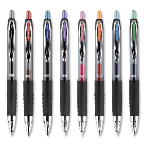 uni-ball® wholesale. UNIBALL Signo 207 Retractable Gel Pen, 0.7 Mm, Blue Ink, Smoke-black-blue Barrel, Dozen. HSD Wholesale: Janitorial Supplies, Breakroom Supplies, Office Supplies.