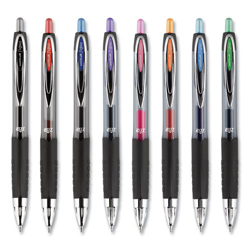 uni-ball® wholesale. UNIBALL Signo 207 Retractable Gel Pen, 0.7 Mm, Black Ink, Translucent Black Barrel, 4-pack. HSD Wholesale: Janitorial Supplies, Breakroom Supplies, Office Supplies.