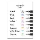 uni-ball® wholesale. UNIBALL Signo 207 Retractable Gel Pen, Medium 0.7 Mm, Assorted Ink, Black Barrel, 8-set. HSD Wholesale: Janitorial Supplies, Breakroom Supplies, Office Supplies.
